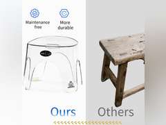 Shower Stool Acrylic Foot Rest, Non-Slip Waterproof Shower Stool for Shaving Legs &Shower Stool for Inside Shower, Clear Corner Bathroom Stool Acrylic Shower Bench for Bathtub Small Shower Spaces 49.99