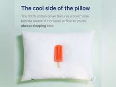 Casper Sleep Original Pillow for Sleeping, Standard, White Standard Single Pack 52