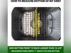 Serene Valley Sink Grid 18-1/8" L x 13-3/8" W, Centered Drain with Corner Radius 3-1/2", NDG1813C 39.95