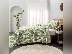 HORIMOTE HOME Tropical Plants Quilt Set Queen Size 3 Pieces, Green Palm Leaves Rainforest Style Fine Printed Reversible Bedspreads Bedding Sets, Soft and Lightweight Bed Coverlet for All Season Green Full/Queen 39.99