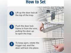 Havahart 1079SR Large 1-Door Humane Catch and Release Live Animal Trap for Raccoons, Cats, Bobcats, Beavers, Small Dogs, Groundhogs, Opossums, Foxes, Armadillos, and Similar-Sized Animals 66.99