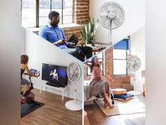Lasko Oscillating Pedestal Fan, Adjustable Height, 3 Speeds, for Bedroom, Living Room, Home Office and College Dorm Room, 18", White, 1820 44.99