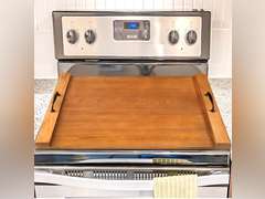 Calmbee Noodle Board Stove Cover - Wood Stove Top Cover Wooden Stovetop Cover Stove Burner Cover Stove Covers for Gas Stove Top and Electric Stove Top 70