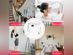 Shower Stool Acrylic Foot Rest, Non-Slip Waterproof Shower Stool for Shaving Legs &Shower Stool for Inside Shower, Clear Corner Bathroom Stool Acrylic Shower Bench for Bathtub Small Shower Spaces 49.99