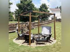 Antsky Stainless Steel 3-Way Right Angle Corner Pergola Bracket with Screws for 4x4 Inch(Actual: 3.5x3.5 Inch) Wood Beams，Pergola/Gazebo Kit (4 Pack) 4x4inch(Actual: 3.5x3.5inch) 149.5