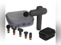 Power Percussion Deep Tissue Massager with 6 Attachments - Sharper Image Gun 53