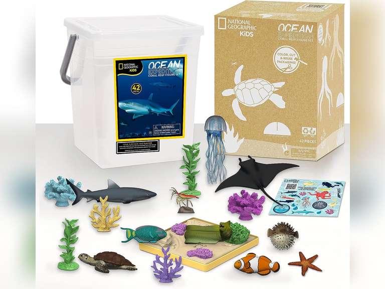 Just Play National Geographic Kids Tub of Realistic Sea Animal Toy