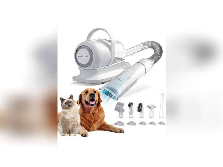 neabot Neakasa P1 Pro Pet Grooming Kit & Vacuum Suction 99 Pet Hair