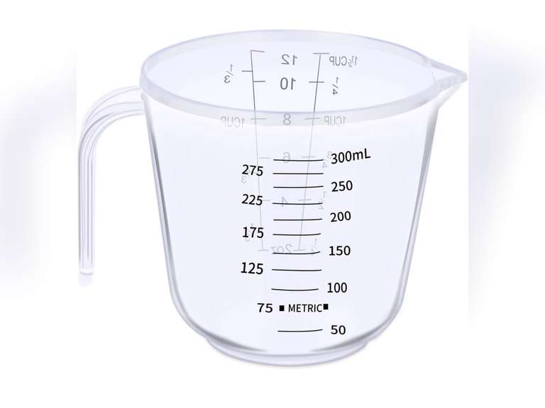 DOTINGHUX Measuring Cup, 1 ½ Cup, Clear, 4 Pack 19.99 Quarter Price