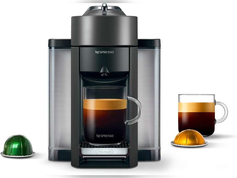 Nespresso Vertuo Coffee and Espresso Maker,1597 ml, by De'Longhi, Graphite Metal Graphite Metal Machine Only 153