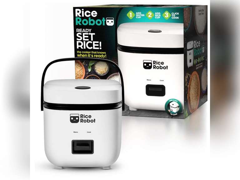 4-Cup White Space Saving Rice Cooker with Ceramic Nonstick Inner Pot 40