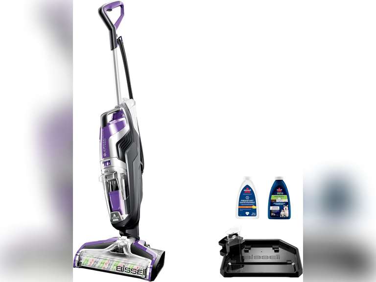 BISSELL Crosswave Pet Pro All in One Wet Dry Vacuum Cleaner and Mop for Hard Floors and Area Rugs, Purple, 2306A 220