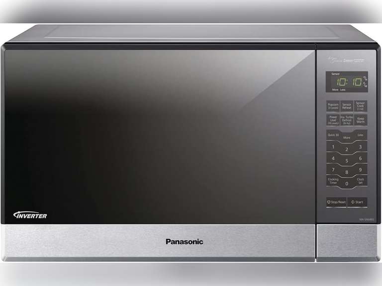 Panasonic Microwave Oven NN-SN686S Stainless Steel Countertop/Built-In with Inverter Technology and Genius Sensor, 1.2 Cubic Foot, 1200W 207