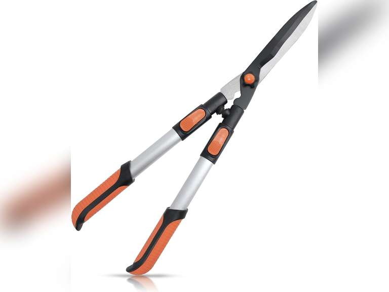 Colwelt Extendable Hedge Shears, Lightweight Telescopic Manual Hedge Clippers with Extendable Aluminum Handles, Adjustable Hedge Garden Shears for Boxwood(lightweight for ladies, old gardeners) 27