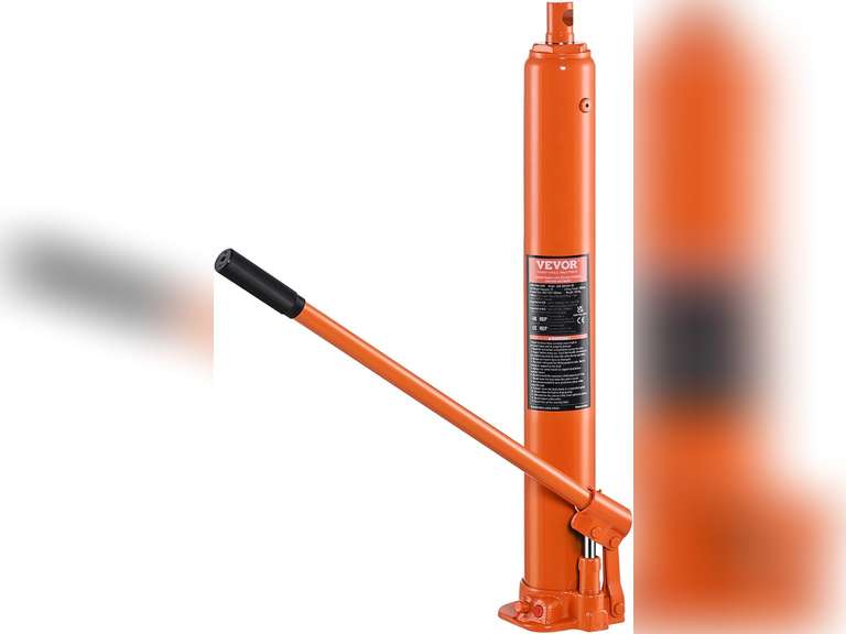 VEVOR Hydraulic Long Ram Jack, 4 Ton Engine Hoist Cylinder with Single Piston Pump and Flat Base, Hydraulic Ram Cylinder for Engine Lift Hoists, Hydraulic Garage/Shop Cranes, Mechanical, Farm 41