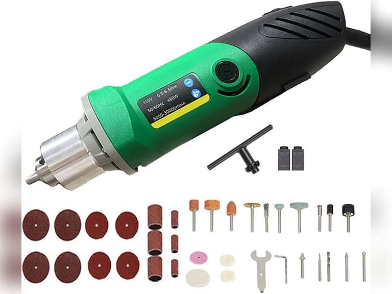 480W Rotary Tool Power Electric Die Multi-function Grinder Carver Set ...