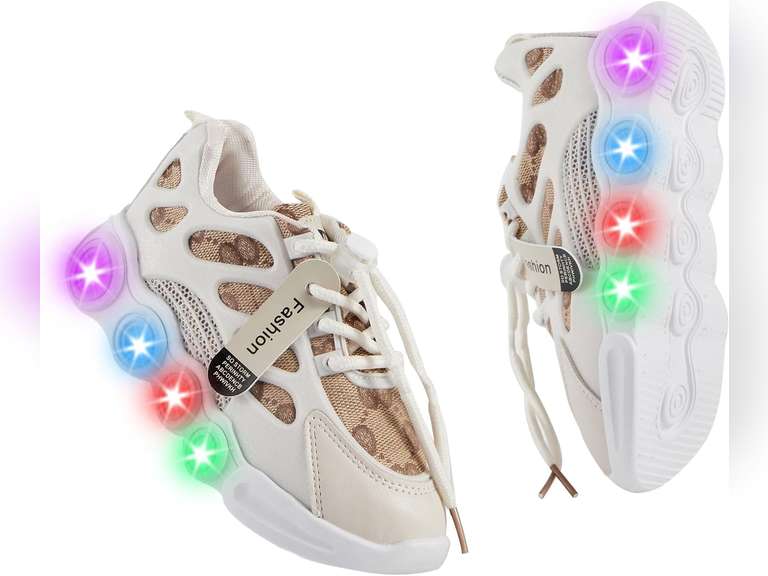 Children's Interesting Shoes That Shine at Night Kids- Stylish and Eye-catching Party Birthday Sneakers, size 11,5 28