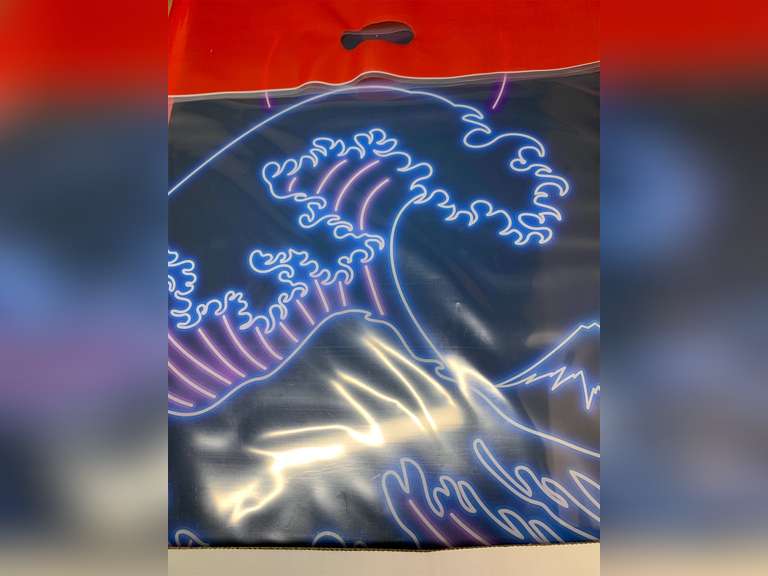 The Great Wave Off Kanagawa LED Neon Sign, Japanese Katsushika Hokusai Sign Classic Room Wall Art, Cool Ukiyoe Neon Light Signs for Wall Decor Interior Decoration 8X12 Inches(Blue & Pink) 46