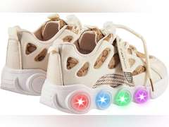 Children's Interesting Shoes That Shine at Night Kids- Stylish and Eye-catching Party Birthday Sneakers, size 11,5 28