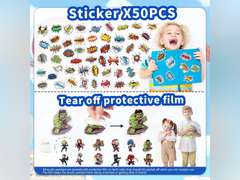 Superhero Party Favors, 122 Pcs Superhero Birthday Party Decorations include a Face Stickers, Gift Bags, Masks, Slap Bracelet, Stickers, Button Badges, Stamps, Best Gift Bag Filler for Themed Party 28