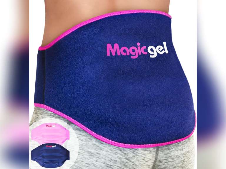 Magic Gel Ice Pack for Back Pain Relief | 2 Pack Reusable Lower Back Wrap for Hot or Cold Therapy | Relief for Lower Lumbar, Sciatic Nerve, Herniated or Degenerative Disc, Coccyx, Tailbone Pain 27