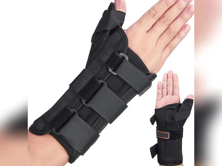 Wrist Brace & Thumb Spica Splint, for De Quervain's Tenosynovitis ...