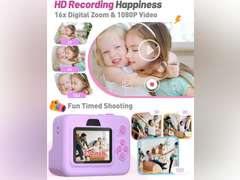 Yehtta Instant Print Camera for Kids, Christmas Birthday Gifts for 3-12 Year Old Girls Boys, 2.4in Screen 1080P Video Digital Camera Toys for Kids Age 4 5 6 7 8 9 10 with 3 Rolls Print Paper 32G Card Purple 40