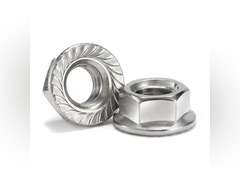 M8 x 1.25mm Serrated Flange Hex Lock Nuts 100Pcs 304 Stainless Steel 18-8, Full Thread, Hex Drive, Bright Finish by SG TZH M8 Silver 100 19