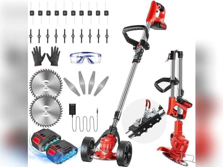 thumbnail image 2 of Cordless Weed Wacker Electrc Weed Eater Lawn Edger Brush Cutter Weed 2 of 13