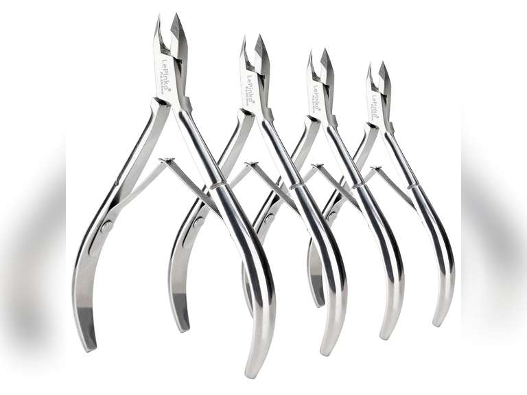 LePinko 4 Packs Upgraded Cuticle Trimmer kit, Sharp Dead Skin Clipper, Labor-saving Cuticula Remover for Fingernail Toenail, Manicure Pedicure Tool for Women Men, 5mm Jaw 5mm Jaw- 4PK 20