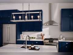 Kichler Gartin 5-Light Weathered Zinc Transitional Linear Kitchen Island Light 200