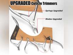 LePinko 4 Packs Upgraded Cuticle Trimmer kit, Sharp Dead Skin Clipper, Labor-saving Cuticula Remover for Fingernail Toenail, Manicure Pedicure Tool for Women Men, 5mm Jaw 5mm Jaw- 4PK 20