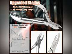 LePinko 4 Packs Upgraded Cuticle Trimmer kit, Sharp Dead Skin Clipper, Labor-saving Cuticula Remover for Fingernail Toenail, Manicure Pedicure Tool for Women Men, 5mm Jaw 5mm Jaw- 4PK 20