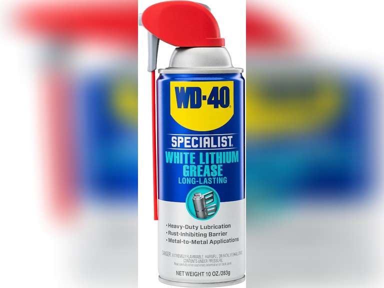 WD-40 Specialist White Lithium Grease Spray with SMART STRAW SPRAYS 2 WAYS, 10 OZ 6-Pack Grease Spray 42
