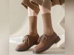 Flydo 6 Pack Crew Socks for Women Cotton Socks Cute Casual Athletic Socks Soft Womens Socks Aesthetic Socks 5-9 6 Pack Black 19