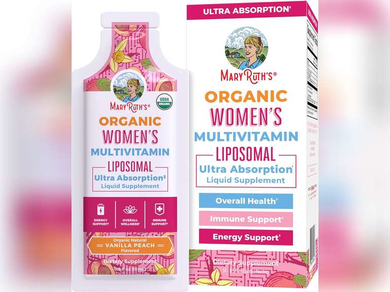 MaryRuth Organics USDA Organic Multivitamin for Women, Sugar Free Womens Multivitamin, Liquid Vitamins for Women, Immune Support Supplement, Ashwagandha, Methylfolate, Vegan, Non-GMO, 14 Servings (Best by 04/25) 21