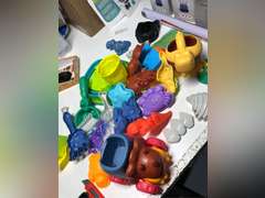 MGparty Collapsible Beach Toys Set for Kids Toddlers, Travel Sand Toys with Storage Bag, Sand Bucket and Shovels, Undersea Animals and Dinosaur Molds, Sandbox Toys for Boys Girls Ages 3-12 16