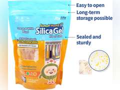Sunny Home 3 Gram (50 Packs) Premium Mix Type-B 90% White + 10% Orange Indicating (Orange to Dark Green) - Desiccant Packets/Rechargeable Silica Gel Packets Dehumidifier/Moisture Absorber (50 Pack) 3g 50p 15