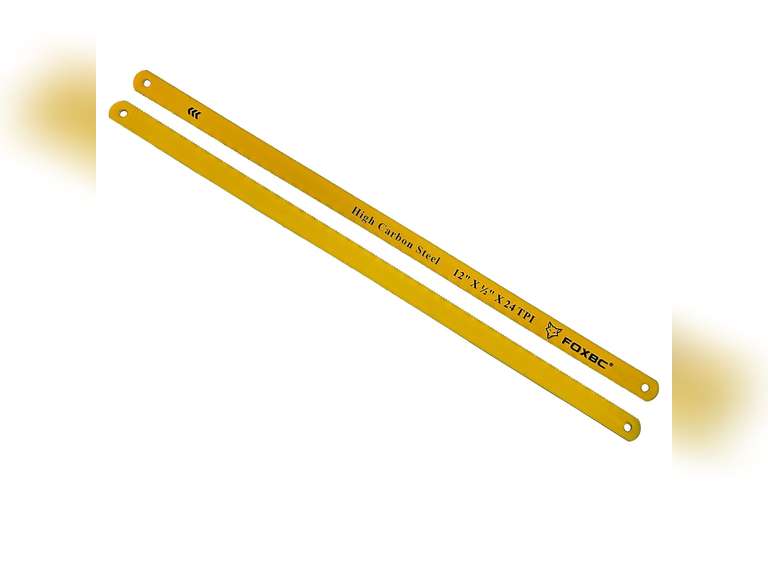 FOXBC 12-inch Hacksaw Blade 24 TPI, 10-Pack (High Carbon Steel) 10