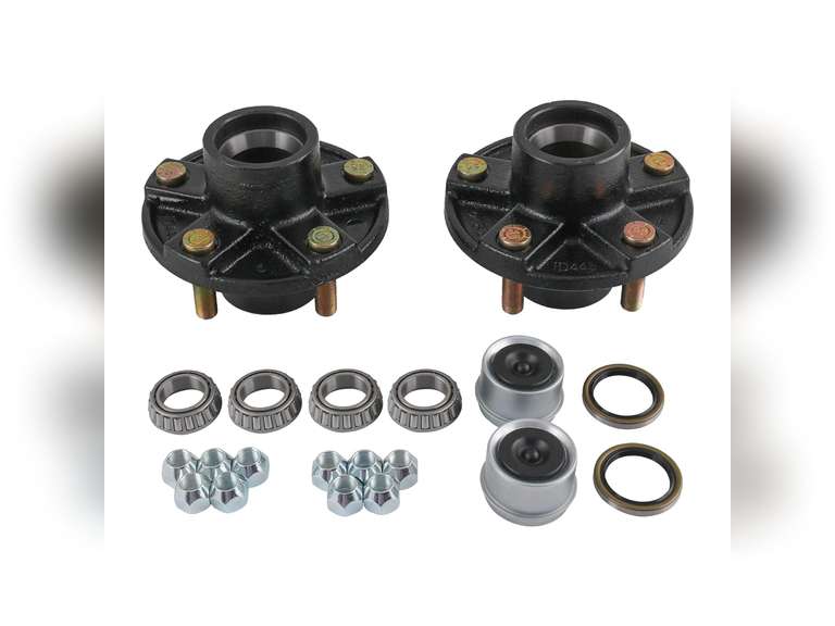(See pictures)JDMSPEED 2 Trailer Idler Hub Kits 5 on 4.5" Replacement for Axle 1-1/16" Bearings 2000 lbs - 22016K 59