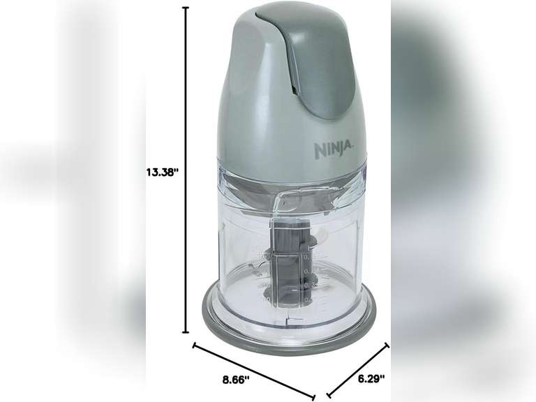 Ninja QB900B Master Prep Food Processor Blender with 48 oz Pitcher & 16 oz Chopping Bowl, Perfect for Frozen Blending & Chopping, 400 Watts, Dishwasher Safe, Countertop, Grey 34