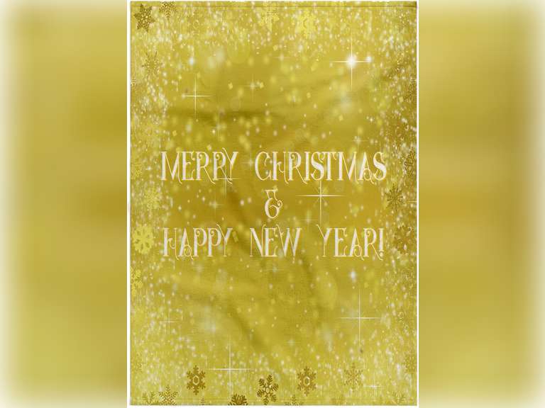 3dRose 22x30 Bath Hand Pool Towel - Yellow, White Stars, Snowflakes. Merry Christmas and Happy New Year Alexis Design - Holidays Christmas 22