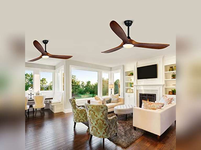 Farmhouse Rustic Ceiling Fans with Lights, 60 inch Outdoor Ceiling Fan for Patios with Light, 3 Blades Wood Ceiling Fan Damp Rated Large Airflow Commercial Ceiling Fan for Exterior House Porch Gazebo 259
