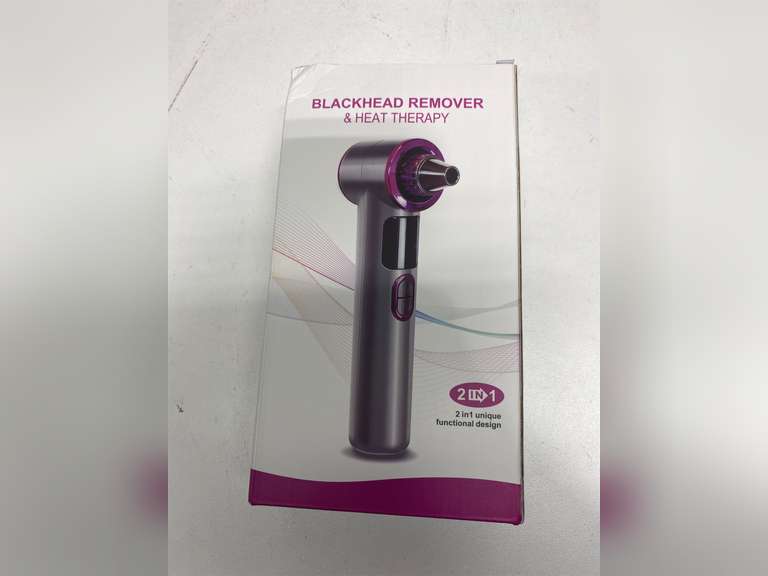 Blackhead Remover Vacuum, Facial Pore Cleaner Electric with Heating Mode, 2in1 Vacuum Pore Cleansing Tool, Electric Whitehead Remover with 9 Suction Level & 5 Heads 40