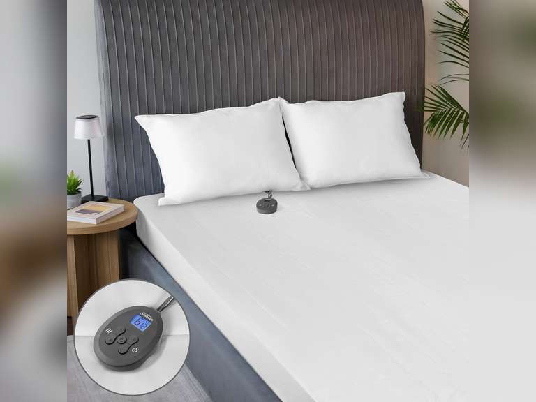 Sunbeam Electric Restful Quilted Heated Mattress Pad, 12 Heat Settings, 12-Hour Selectable Auto Shut-Off, Fast Heating, Warming Bed, Soft Extra-Cozy Fabric, Twin, 39" x 75" 47