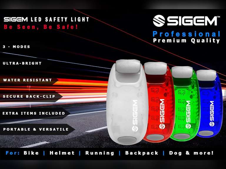 LED Safety Lights + Free Bonuses | Clip on Flashing Strobe Light High Visibility for Running Jogging Walking Cycling Best Reflective Gear for Kids Dogs Bicycle Helmet Bike Tail Light 14
