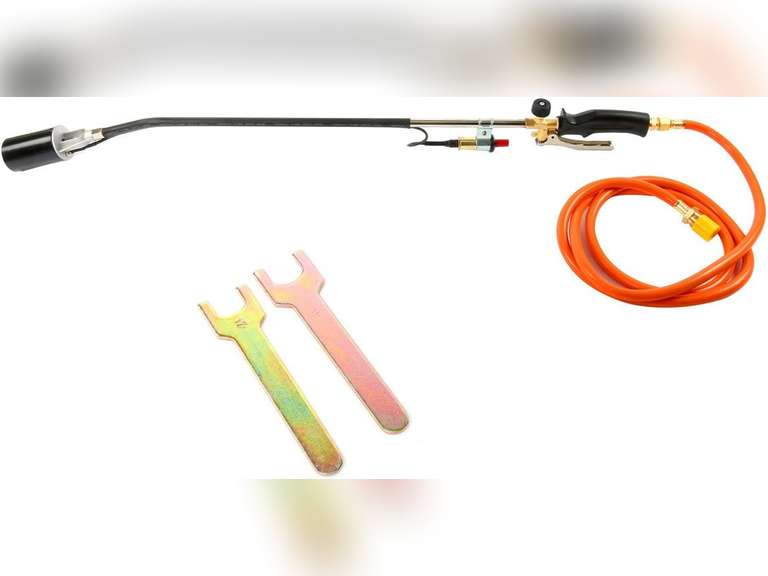 8MILELAKE Propane Torch, Heavy Duty Weed Burner with Push Button Igniter for Garden, Snow Melter 43