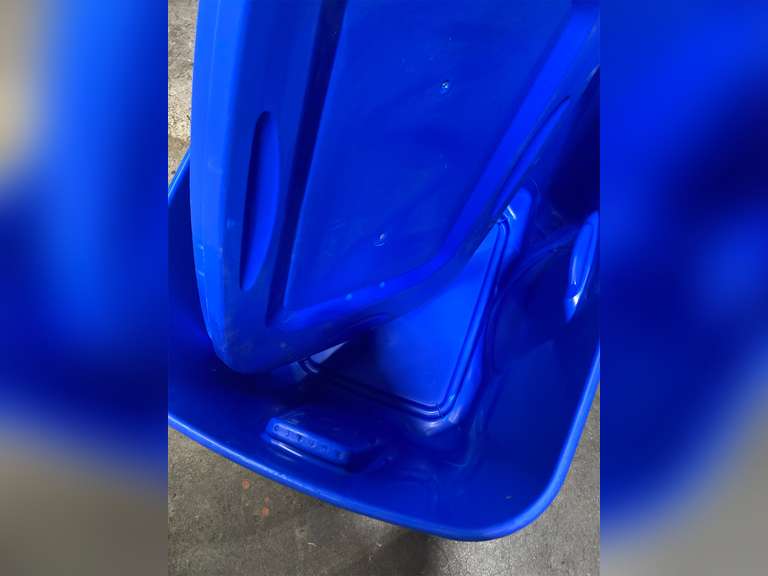 HOMZ 2 Pack Plastic Storage Bins w/ Lids, Medium Room Organizer, 18x23 ,Blue 34