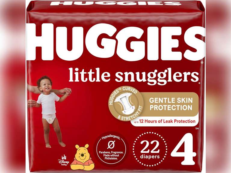 Huggies Little Snugglers Baby Diapers, Size 4 (22-37 lb.), 28 Ct, Jumbo Pack (Packaging May Vary) 14