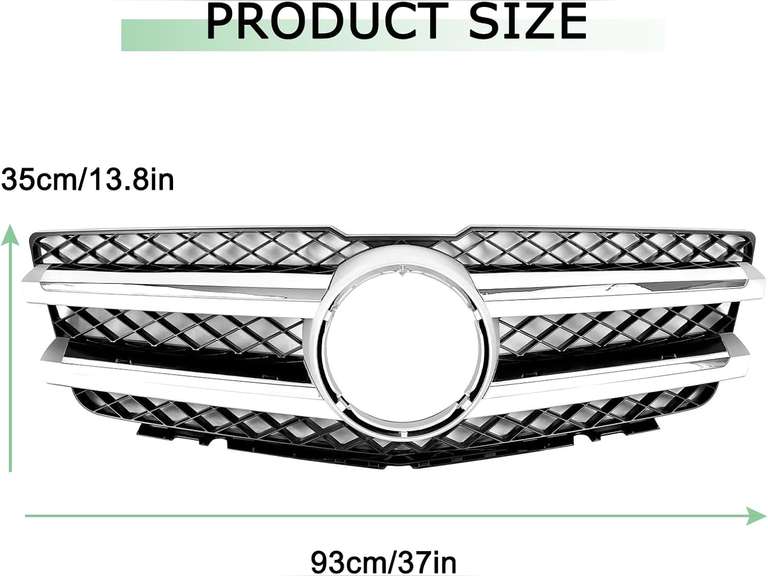 Grill Compatible For Mercedes Benz X204 GLK Front Grille GLK250 GLK350 2008 2009 2010 2011 2012 71